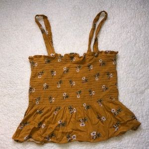 Cropped Floral Tank Top